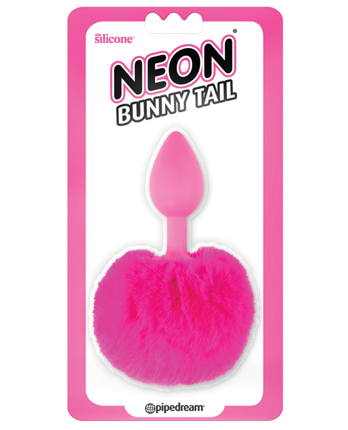 Neon Luv Touch Bunny Tail-Pink