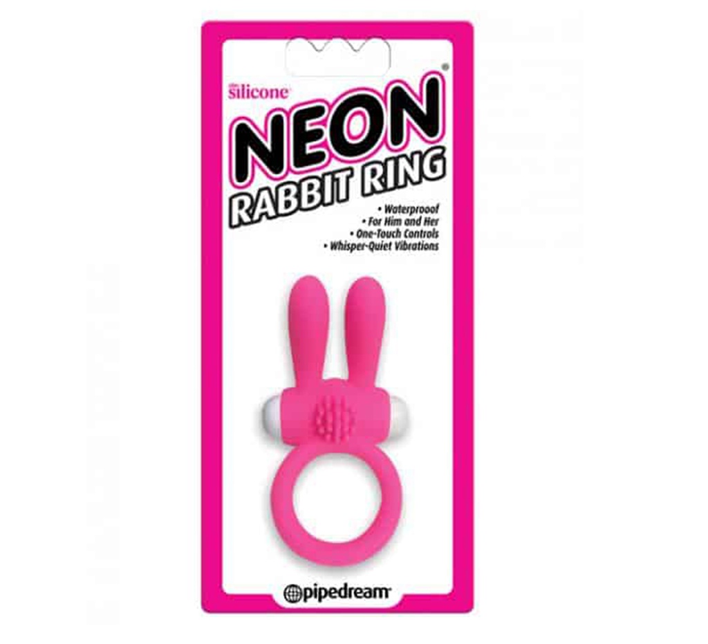 Neon Luv Touch Rabbit Ring - Pink