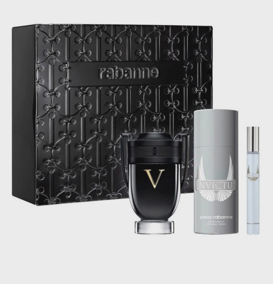 PACO RABANNE INVICTUS VICTORY EDP SET 3p 3.4oz M