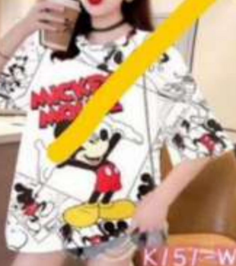 Camison oversized de dibujos animados