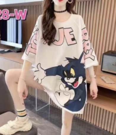 Camison oversized de dibujos animados