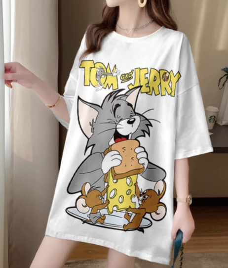 Camison oversized de dibujos animados