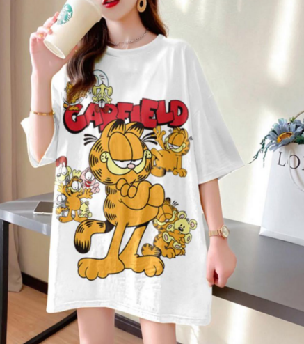 Camison oversized de dibujos animados