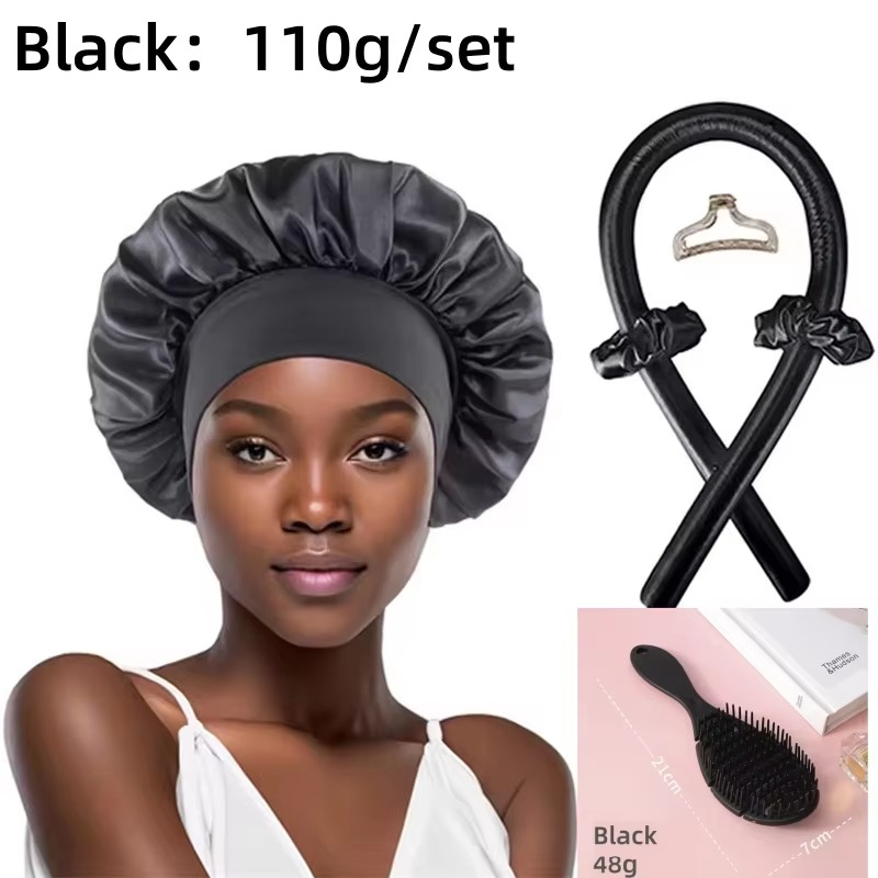 Juego de gorro rizador para dormir