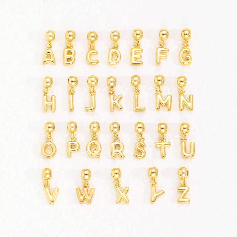 Dije brass Letras (solo dije)