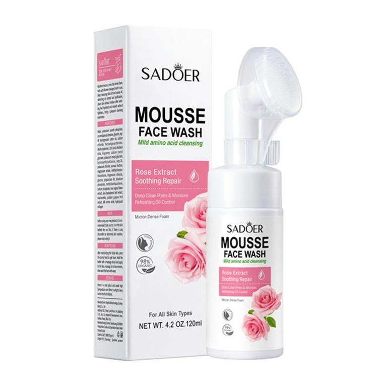 Espuma Limpiadora Facial con Extracto de Rosas de SADOER