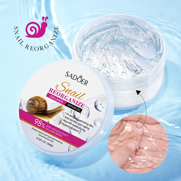 Gel Calmante Reorganizador de Colágeno y Caracol de SADOER