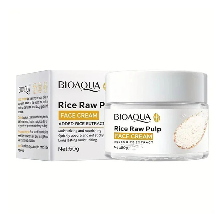 Crema Facial de Pulpa Cruda de Arroz de BIOAQUA