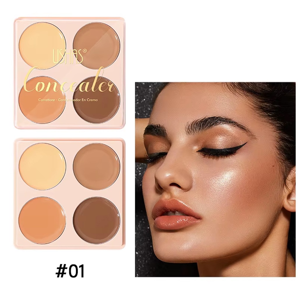 Paleta de correctores y contornos en crema.