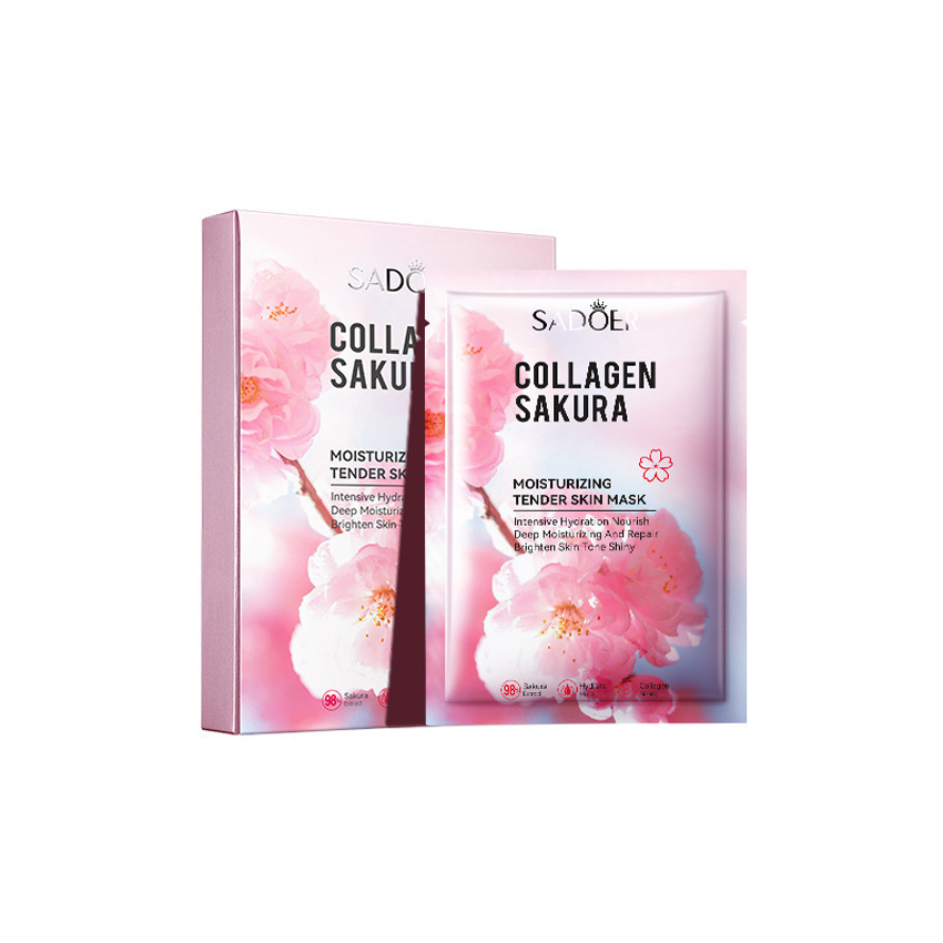 Mascarilla de colageno y flor de sakura UNIDAD