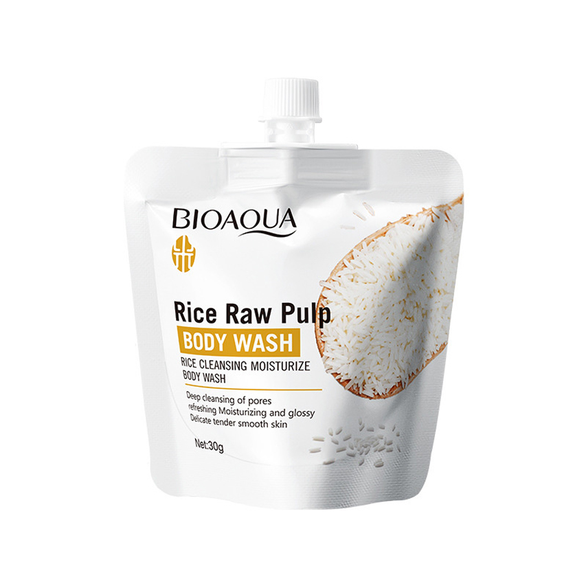 Gel de bano de pulpa de arroz