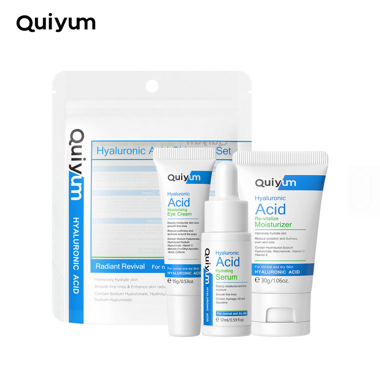 Set de cuidado facial de la marca Quiyum.