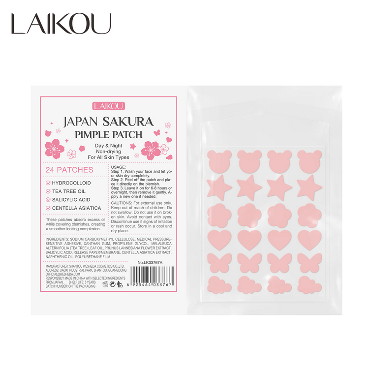 Parche para espinillas Sakura de Japón.