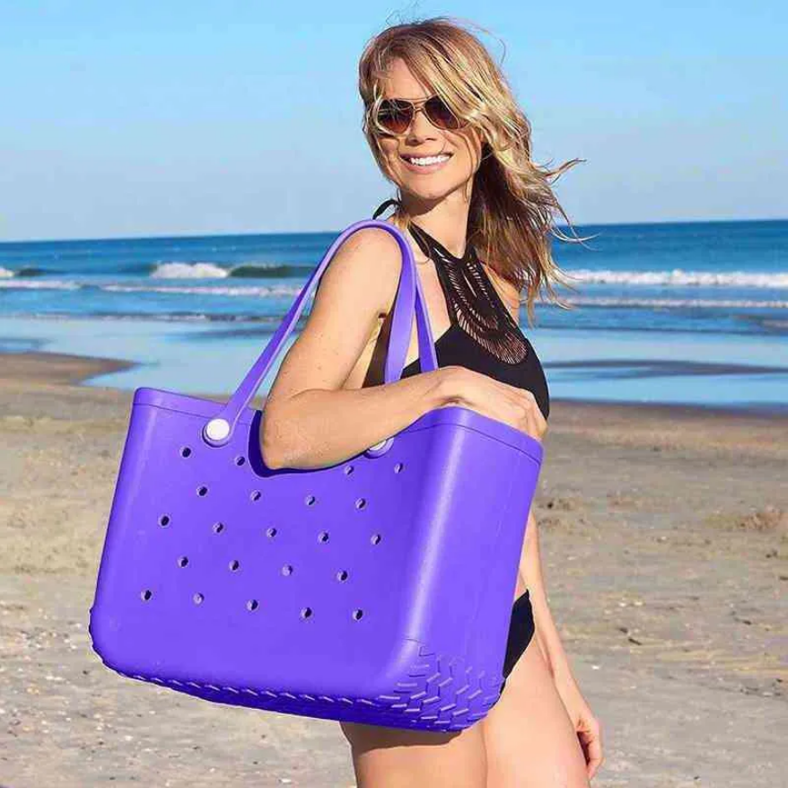 Cartera de Playa Tipo Crocs Grande