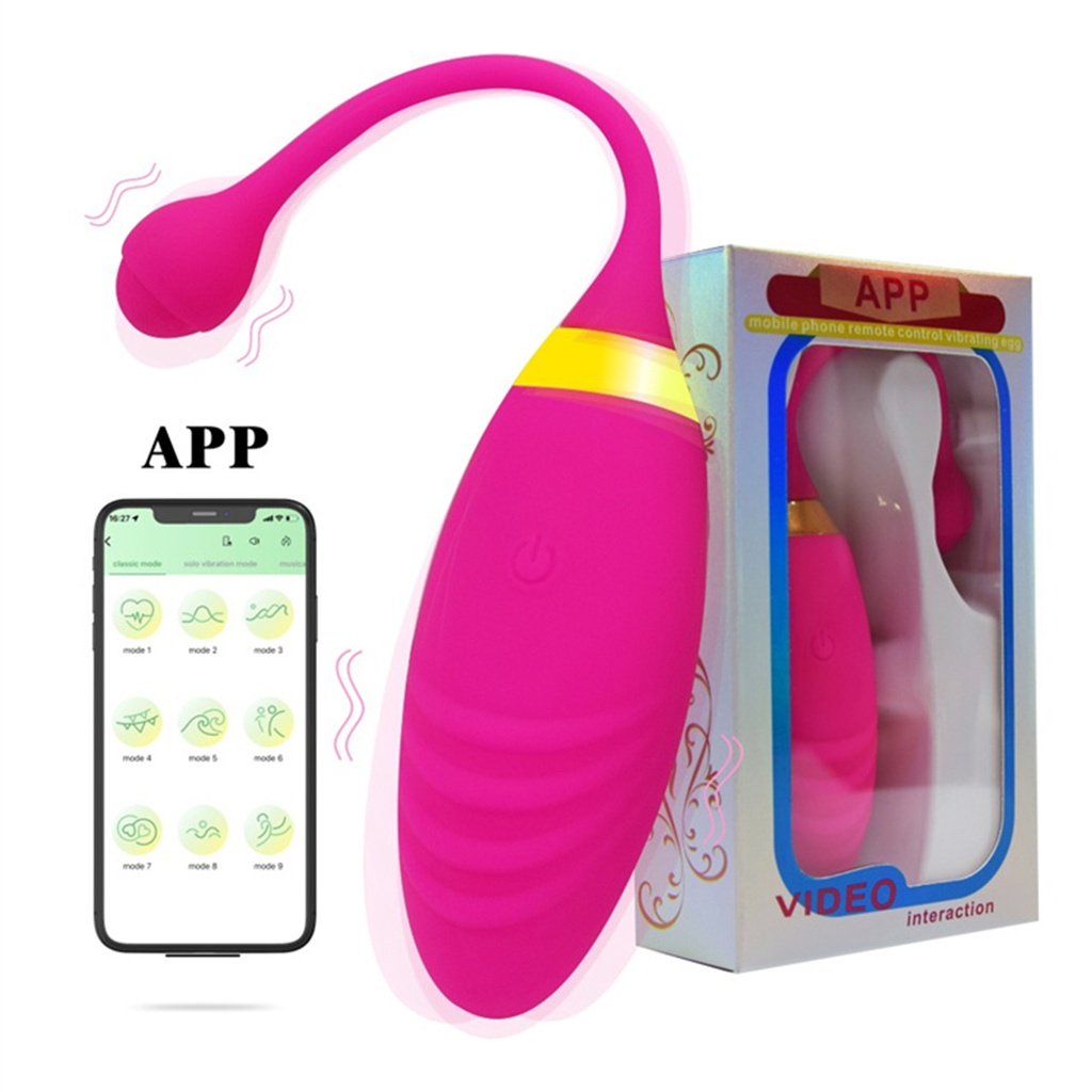 Vibrador masajeador en forma de huevo con app bluetooh