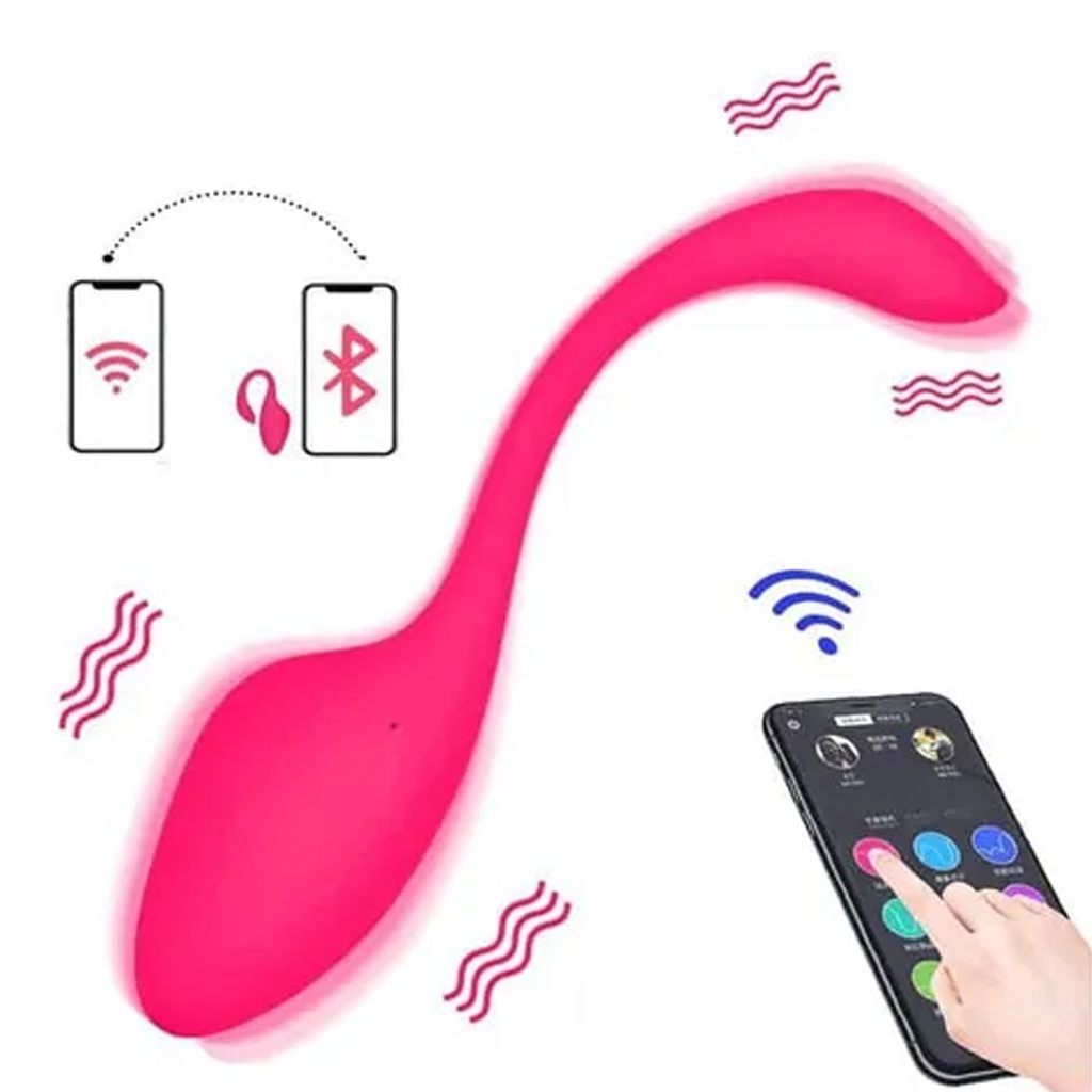 Vibrador de silicona en forma de huevo con app bluetooh
