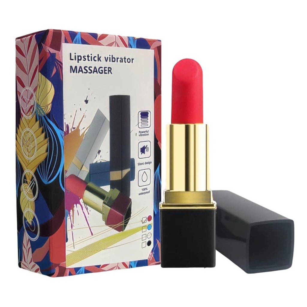 Lipstick en forma de labial masajeador 10 velocidades USB