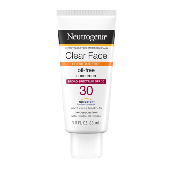 Neutrogena clear face oil-free sunscreen 30 3.0 fl oz 88ml