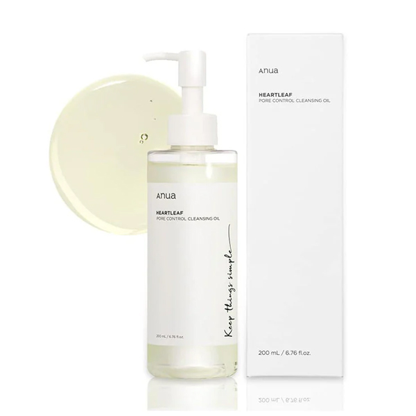 Keep things simple anua heartleaf pore control cleansing oil 200 ml/6.76 fl oz