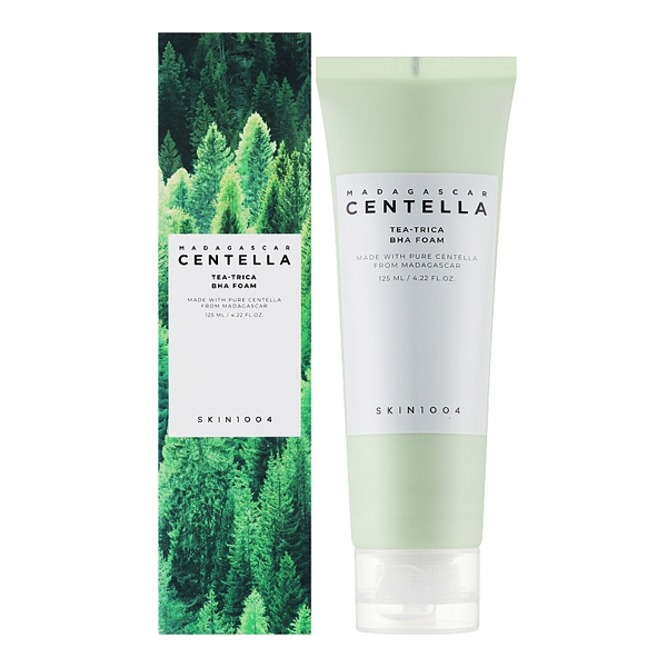 Madagascar centella tea-trica bha foam skin1004 125ml/4.22 fl.oz