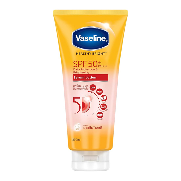 Vaseline healthy bright spf50+ daily protection &amp; brightening serum 300ml