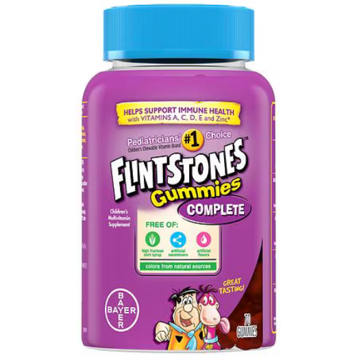 Flintstones Kids Vitamins with Vitamin C &amp; A Cherry, Raspberry, Orange, 70.0 ea