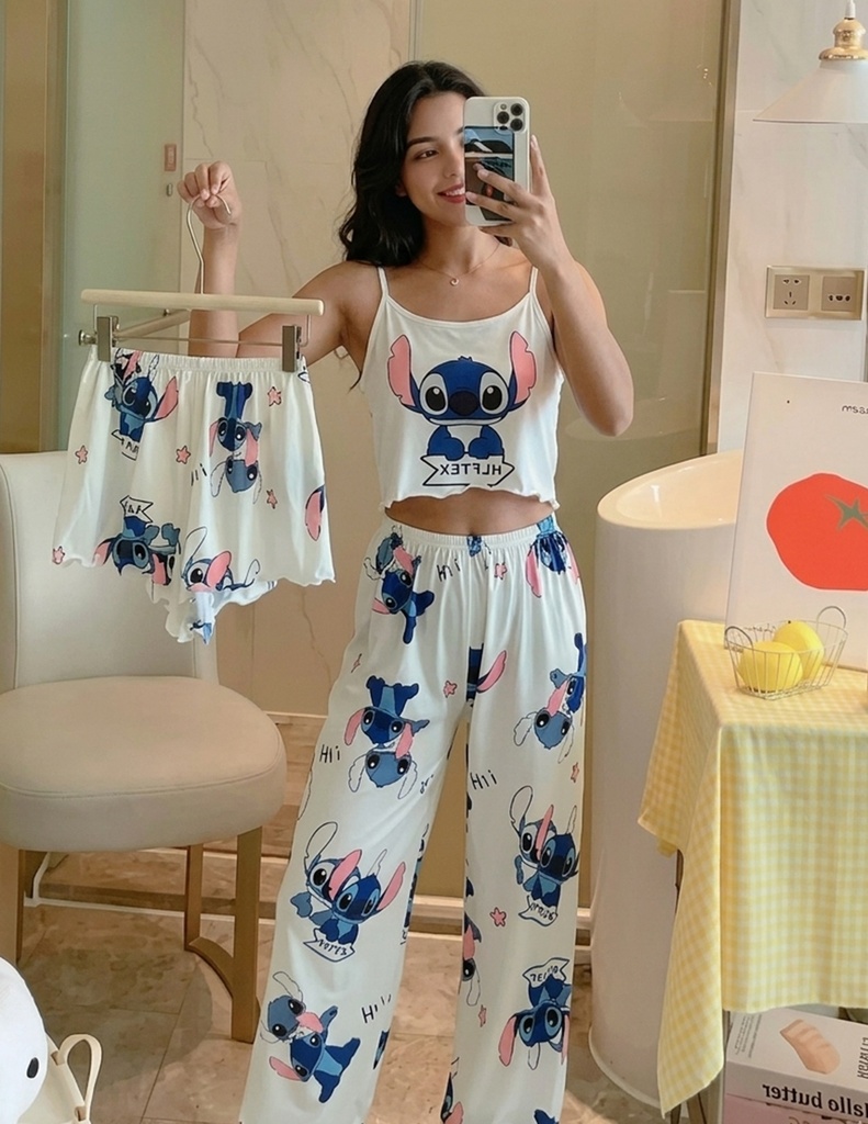 Pijama set Sensuel 3 piezas