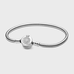 Pulsera Cadena de Serpiente Corona Brillante de Pandora Moments