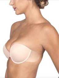 Strapless N Rearless Bra W-Adhesive Tapes Sides Individual Box Nude