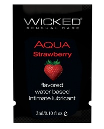 [713079904109] Wicked Sensual Care Aqua Water Based Lubricant-1 oz Strawberry
