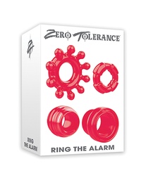 [844477014401] Zero Tolerance Ring the Alarm Cock Ring - Red