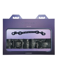 [646709520014] Sincerely Lace Cuffs - Black