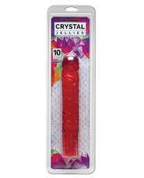 [782421123505] Crystal Jellies 10&quot; Classic Dildo - Pink
