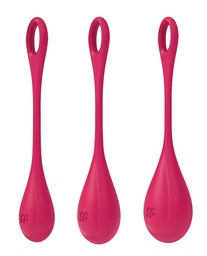 [4049369043842] Satisfyer Yoni Power 1 Balls Training Set - Red