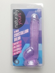 Blush Naturally Yours 8" Crystalline Dildo - Amethyst
