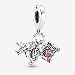 [2874260320] Charm Colgante Avión, Globo y Maleta