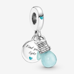 [2874320395] Charm Colgante Bombilla Brillante en la Oscuridad