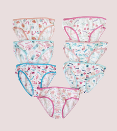 5Pack Panty Girl Hipsters Super Soft Cotton