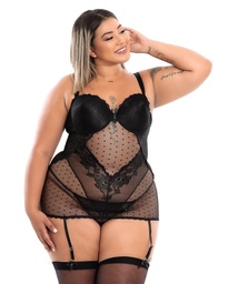 Corset de encaje talla plus