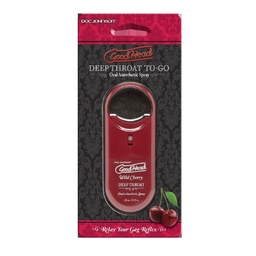 [782421026646] Doc Johnson GoodHead Deep Throat Spray To Go Blue Cherry 33 oz