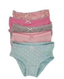 5 Panties de algodón para niña