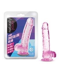 [819835026891] Blush Naturally Yours 6&quot; Crystalline Dildo - Rose