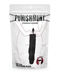 [677613580023] Punishment Fox Tail Plug - Black