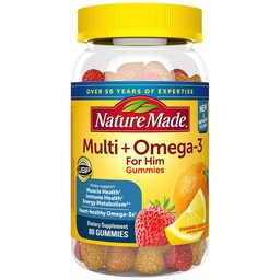 [031604040130] Men's Multivitamin + Omega-3 Gummies Lemon, Orange &amp; Strawberry 80.0ct