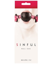 [657447091650] Sinful Ball Gag - Pink