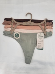 5 Pack panty tanga de bamboo