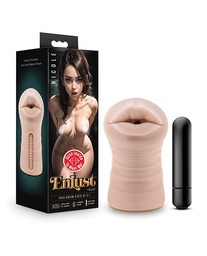 [810138370049] Blush EnLust Mouth Stroker w/Vibrating Bullet - Nicole