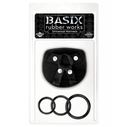 [603912314397] Basix Rubber Works Universal Harness - Black