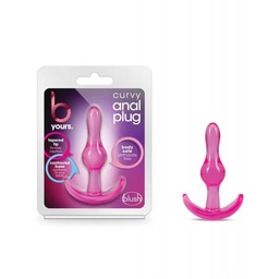 [819835026082] Blush B Yours Curvy Anal Plug - Pink