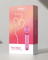 [794568044735] Pomi Wand Clit Tease Vibrating Wand - Pink